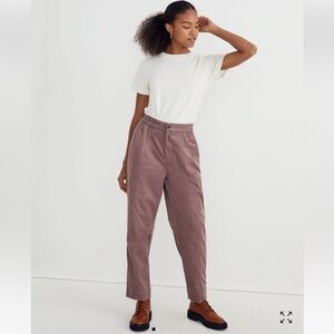 MADEWELL Corduroy Pull-On Tapered Pants Size Small
